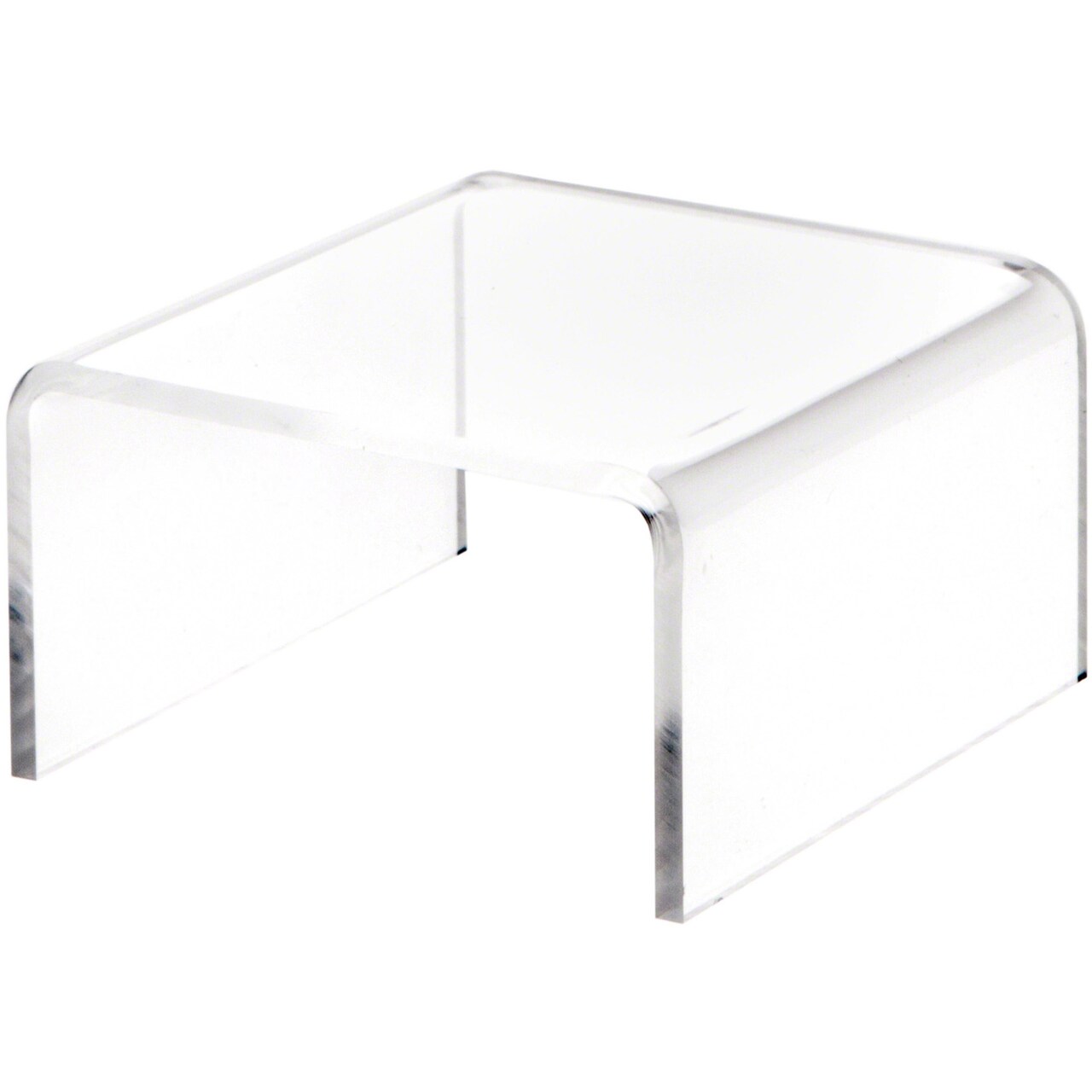 Plymor Clear Acrylic Short Square Display Riser, 1.5" H x 3" W x 3" D (1/8" thick)